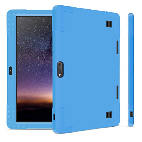 Wecool 10.1 inch Android Tablet Case, Soft Silica Shell Cover fit for YELLYOUTH 10.1,Plum Optimax 10,Lectrus 10,Victbing 10,Hoozo 10,Yuntab 10.1 (K107/K17),Winsing 10,LLLCCORP 10