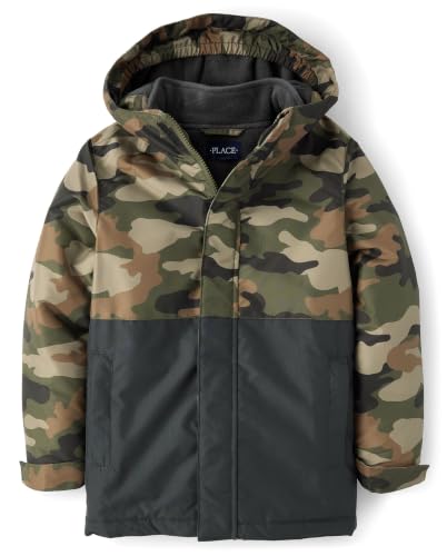 Image of The Children's Place Boys Heavy 3 in 1 Winter Jacket, Wind-resistant Water-resistant Shell, Fleece Inner