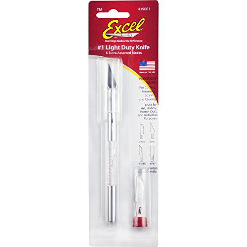 Excel 19001 K1 Hobby Knife Set with Cap and 5 Blades