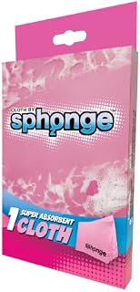 SPH2ONGE Super Absorbent Cloth (Grey) | Multi-Purpose | Designed to Hold x10 Its Weight in Liquid | Re-usable | Perfect All Around Your Home | Effective on Every Surface | Drip-Free and Durable