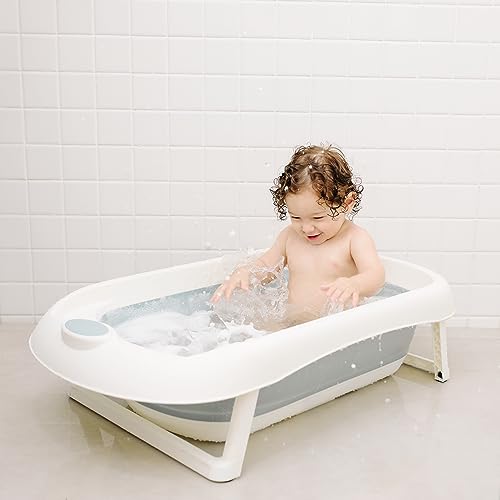 Buba Banheira Dobrável Silicone E Plástico Portátil (Cinza)