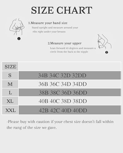 Vinfact Women's Bras Plunge V Floral Non Wired Push up Padded Comfort Everyday Bra-Black-XL - Image 2