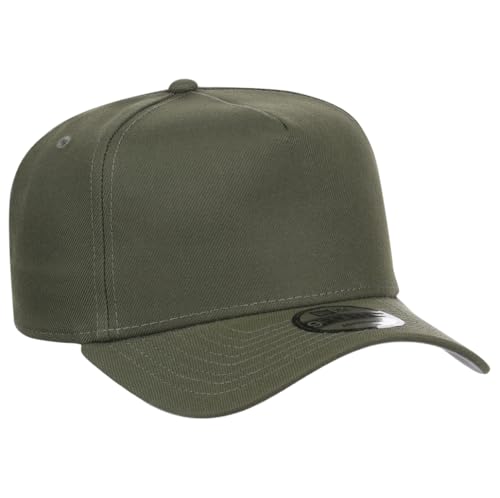 Image of New Era 9FORTY A-Frame Snapback - Blank Custom Cap with Performance Fit in Unique Color Options from The Icon of Sports and Streetwear Culture - Olive