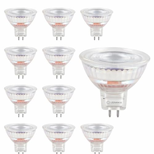 LEDVANCE 10x LED MR16 Reflektor, 2700K Warmweiß, 6.1W, 621 Lumen, 36° Abstrahlwinkel, GU5.3 Sockel, 12V 10er SPARPACK