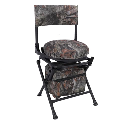 Chaise de camping rotative 360 degrés et pliante avec sac de rangement inclus