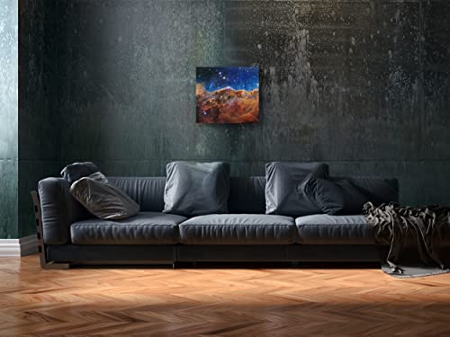 Télescope James Webb tableau en verre pour mur vide bureau