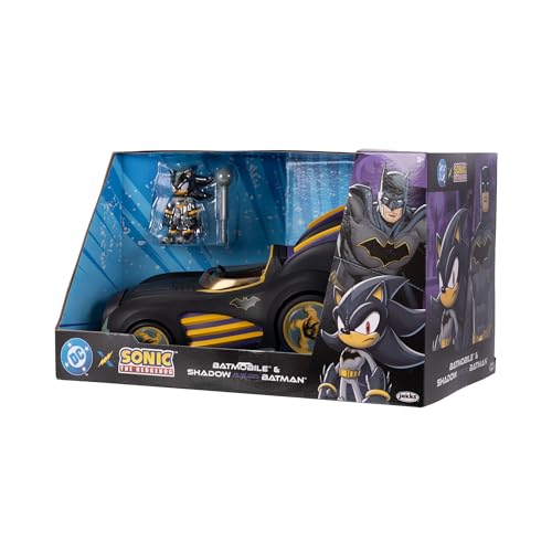 DC X Sonic Batmobile Shadow-fied! with Cool 2.5 Inch Shadow Action Figure as Batman, from the DC x Sonic the Hedgehog Comic Book Series - A Collector's Must Have! - image 6