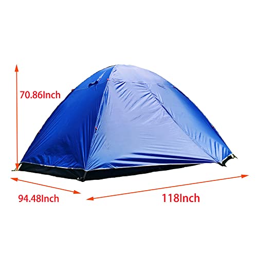 Carpa impermeable para camping 5-6 personas domo doble capa miniatura 2