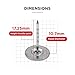 MOTIVE Security Tags Pins, Security Pins for Retail Store, Safety Store Merchandise Clothes Shoes Handbags Sunglasses Jewelry Shirts, Not Include Checkpoint Item, Silver (1000 pcs)