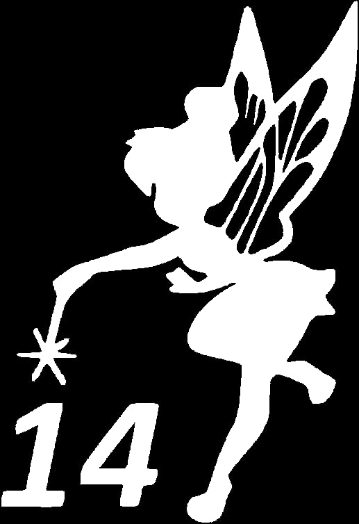 Pack of 3 Personalised Fairy Wheelie Bin Number Sticker - Recycling Box - Birthday Decoration - Wheelie Bin Stickers - Fairy Stickers - Number Stickers… (White)