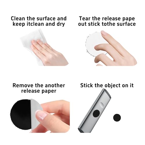 Image of pson 40Pcs 1 Inch Black Sticky Adhesive Dots, Round Hook and Loop Fasteners, Double Sided Self Adhesive Tape for Home Office Wall Mounting, Carpet Gripper, Industrial Strength Nylon