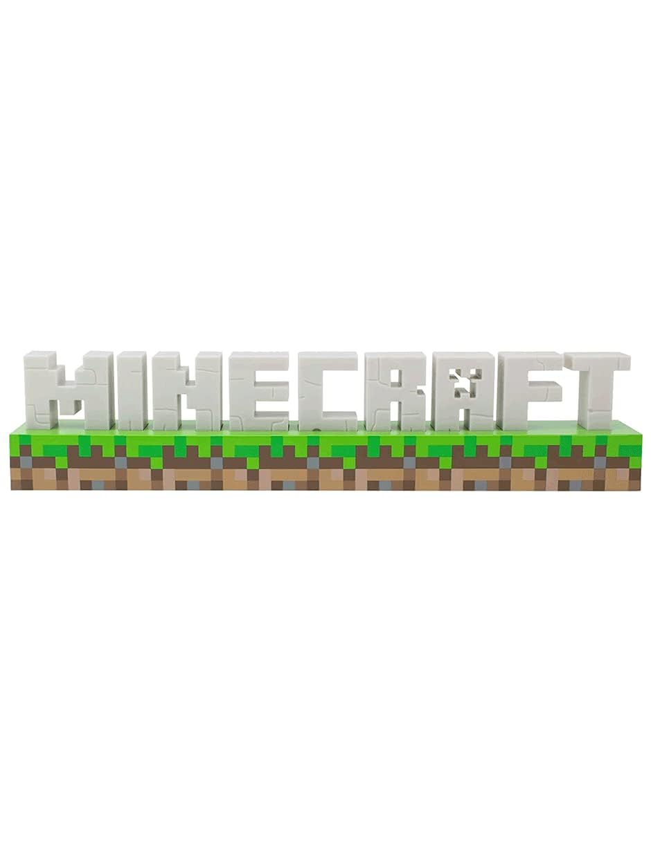  - Paladone Minecraft Logo LightOfficially Licensed Merchandise2 ModesBattery Or Usb OperatedBedroom Or Game Room Decor For