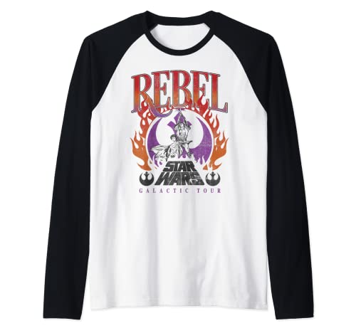 Star Wars Rebel Galactic Tour Poster Camiseta Manga Raglan