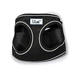 PETBLIS Step In Mesh Dog Harness Medium Black, 1 kg