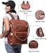 Genuine Leather Laptop Backpack for Women Designer Brown Leather Backpack Purse with 15.6-inch Laptop Computer Compartment Best for Work, Travel, and Daily Use