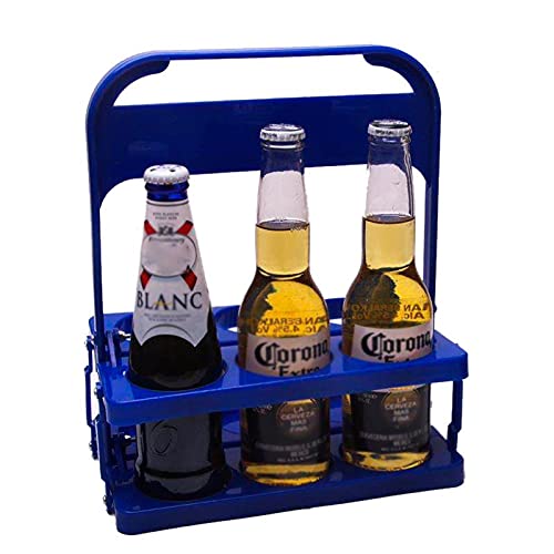 Soporte para vino para 6 botellas de hierro negro