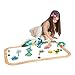 Manhattan Toy T-Rex Express 45-Piece Jurassic-Themed Wooden Toy Train Set for Toddlers 3 Years and Up