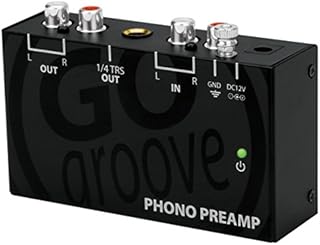 GOgroove Mini Phono Turntable Preamp Preamplifier with 12 Volt DC Adapter, RCA Input for Vinyl Record Player - Compatible with Audio Technica, Crosley, Jensen, Pioneer, 1byone and More Turntables