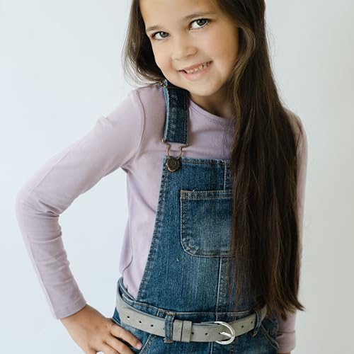 Girls Perforated Mettalic Leather Belt (Kids All Ages 4-7, 8-14 Years) Stylish, Fun and Practical for Everyday Use3