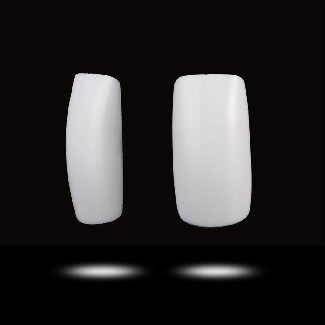500pcs White Nail Tip Acrylic False Nail Tips 10 Sizes Artificial Nail Tips Full Cover Fake Nails for Nail Art Salons and Home DIY