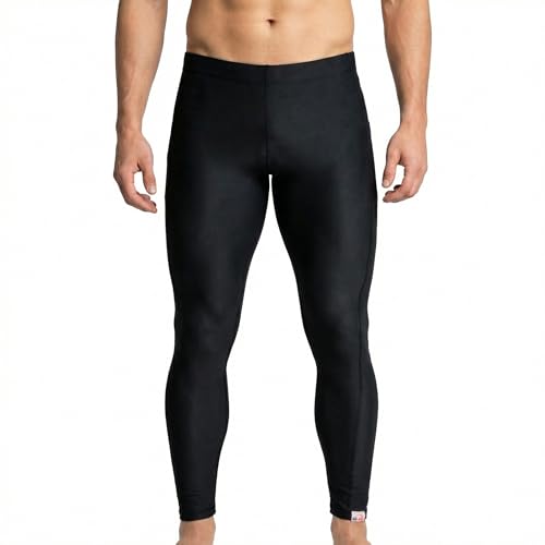 iQ-UV Badehose für Herren Lang Schwarz L – Lange Schwimmhose für Herren mit UPF 50+ UV-Schutz – Lange Stretch Badehosen mit Handytasche – Badeshorts in lang, elastisch & schnelltrocknend
