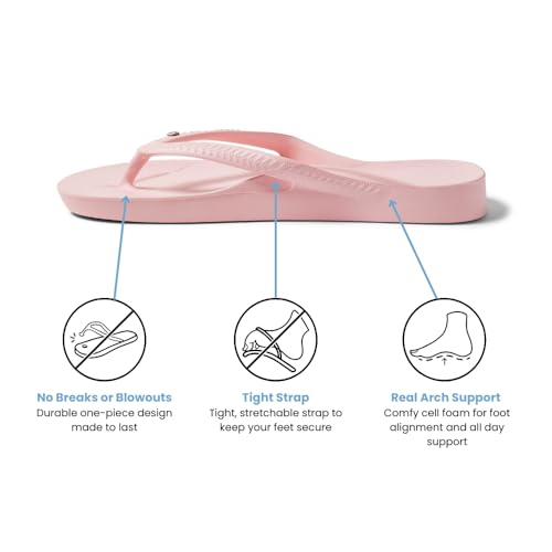 Image of Archies Arch Support Flip Flops for Men & Women - Orthotic Sandals for Plantar Fasciitis Relief - Lightweight, Cushioning, Shock-Absorbing Thong Sandals for Walking, Foot Pain & All-Day Comfort