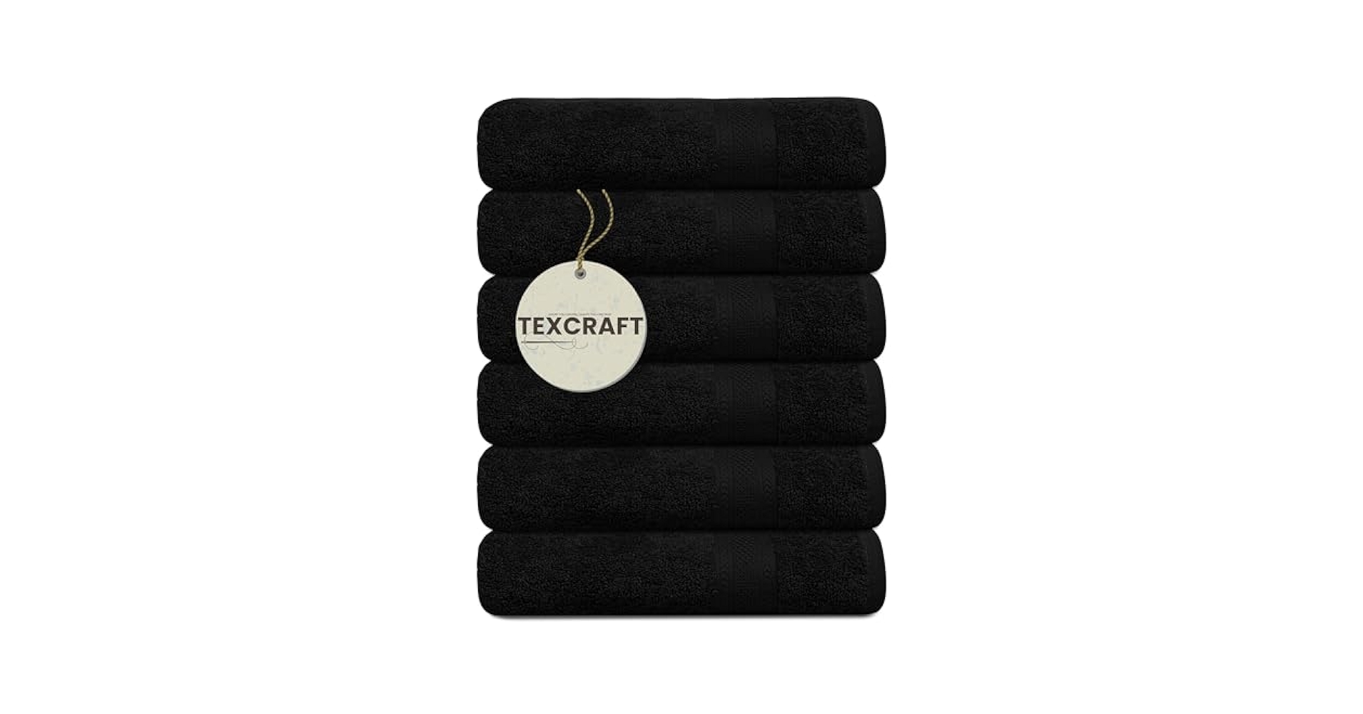 Amazon.com: TEXCRAFT Medium Size Bath Towels Set of 6 – 100