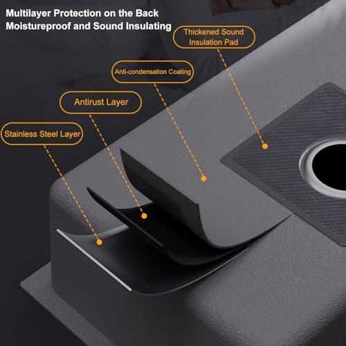 Fregadero de cocina y balcón de acero inoxidable con grifo integrado para hogar 7