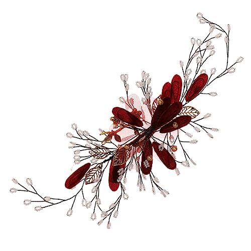 Barrette à cheveux pour robe rouge : l'atout charme d'un mariage au style cheongsam