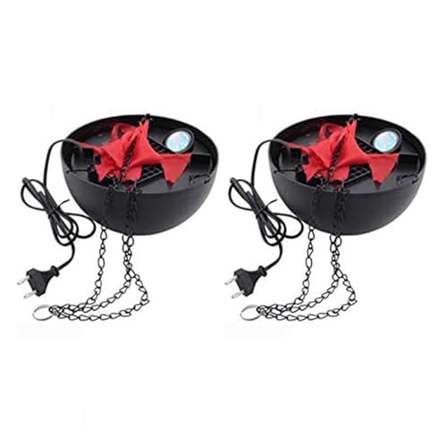 Mocturnity 2X Luz de Fuego Falso 3D, Luz de Llama LED Colgante, Luz de Efecto de Escenario de Llama de Seda LED Artificial Accesorio de Lámpara de Fogata Realista