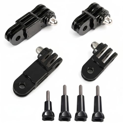 OctinPris 3-Way Adjustable Extension Pivot Arm Adapter Set- Long & Short Straight Joints Connector Convertor 35mm/50mm (2X Same Direction + 2X Reverse) for Gopro Hero Series SJCAM GeekPro ect.