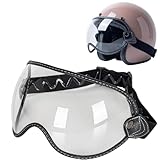 [Wayocfei] バイク ゴーグル、オートバイモトクロスゴーグル ダートバイクATVゴーグル ライディングゴーグル MXゴーグル ゴーグルゴムバンド付き パワースポーツオフロードゴーグル アンチUV防塵防塵安全ゴーグル (クリア-Transparent)