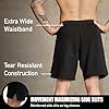 Elite Sports Men's Et553-3xl Shorts, Black, XXXL #4