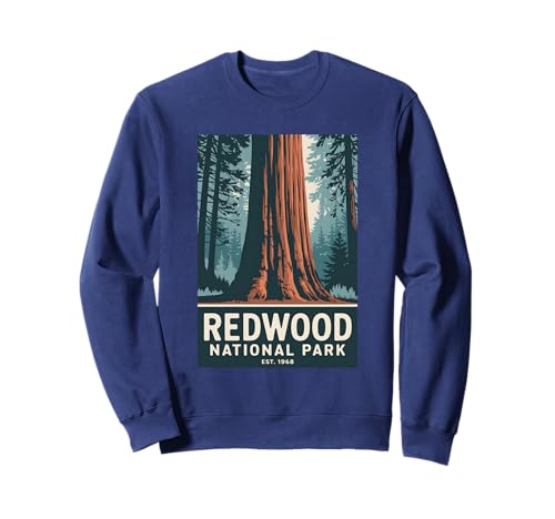 Redwood National Park Vintage Sweatshirt for Men Women Kids