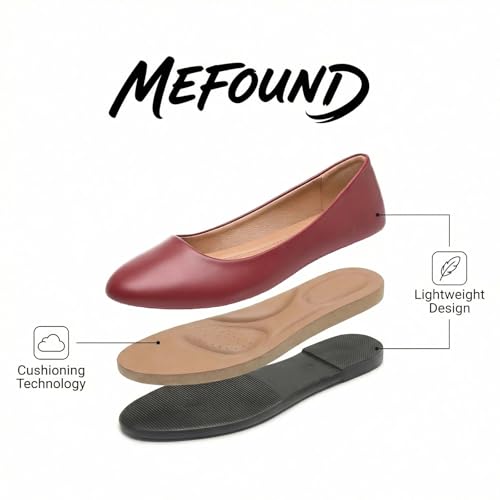 Image of Women's Ballet Flats Shoes Comfortable PU Leather Dress Slip on Shoes Teacher Business Casual