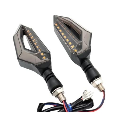 Clignotant de moto LED 12V universel bicolore avec feu de freinage intégré
