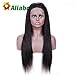 Aliabc Hair 4X4 Lace Closure Straight Human Hair Wigs Unprocessed Brazilian Virgin Remy Human Hair Natural Color (18