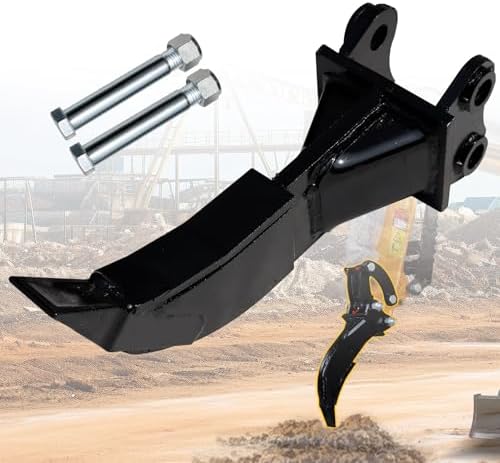 DANWIWEE Mini Excavator Ripper Tooth Attachment for 0.8 to 1.8 Ton Tracked Excavator, Backhoe Heavy-Duty Scarifier for Hard Soil, Rocks, Roots,Frost, Ideal for Construction, Landscaping, Roads, Farms