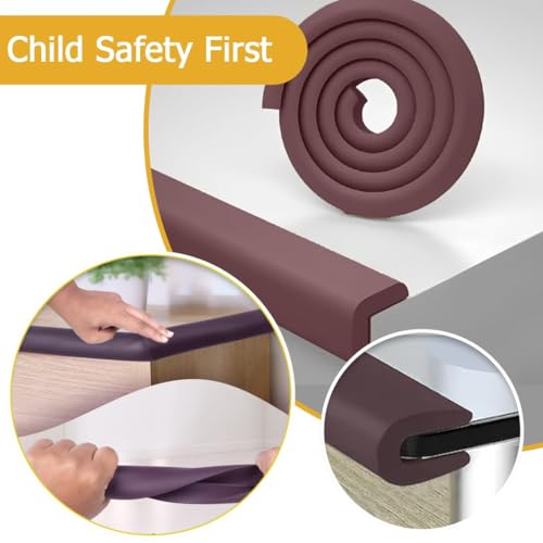 Image of Safe-O-Kid Edge Protection Combo |5M Edge Guard & 2M Edge Guard (2Pcs) with 3M Adhesive Tape, 1 Monkey-Shaped Door Stopper & 4 Corner Protectors | Baby Proofing Safety Kit for Home - Assorted