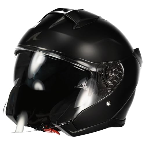 Shark, Casque Moto Jet SKWAL Jet Dark Shadow Mat Black KMA, M