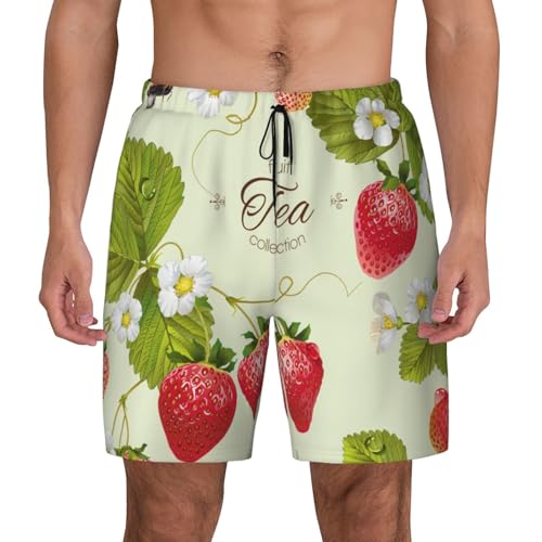 Maillot de bain respirant homme contre les irritations - Short léger fraise