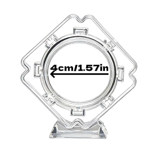 2 unidades estuche para monedas transparente plástico miniatura 2