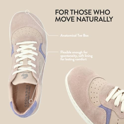 Image of GROUNDIES Nova GO1 Barefoot Shoes for Women - Versatile Sneakers for Women with Wide Toe Box, Microfiber Liner and Insole, and Flexible Outsole