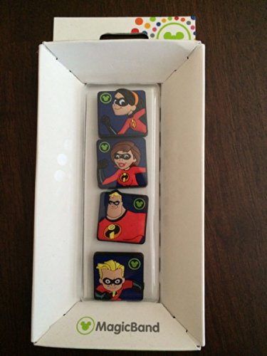 Disney Parks The Incredibles Magic Band Bandits Set of 4 Charms