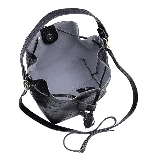 Bolsa Saco Feminina Alça Removível Linda Willibags (Preta)