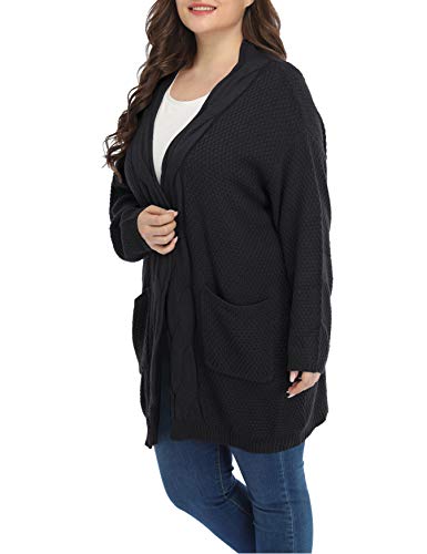Shiaili Classic Plus Size Sweaters for Women Oversized Long Cardigans4