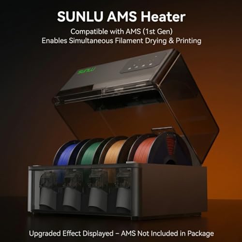 Image of Sunlu AMS Heater Upgrade for Bambu Lab AMS,Add Active Drying Function to Your AMS,Prevent Wet 3D Printer Filament & Clogs,Enables Drying while Printing,Easy Plug & Play Installation (AMS Not Included)