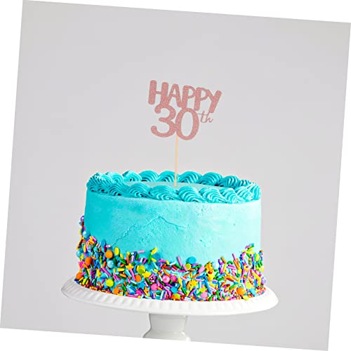 COLLBATH 30 Pçs Cupcake Inserção De Bolo De Aniversário Decoração Retrô Decoração De Feliz Aniversár