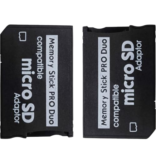 Funturbo PSP Memory Stick Adapter, Micro SD to Memory Stick PRO Duo MagicGate Card for Sony PlayStation...