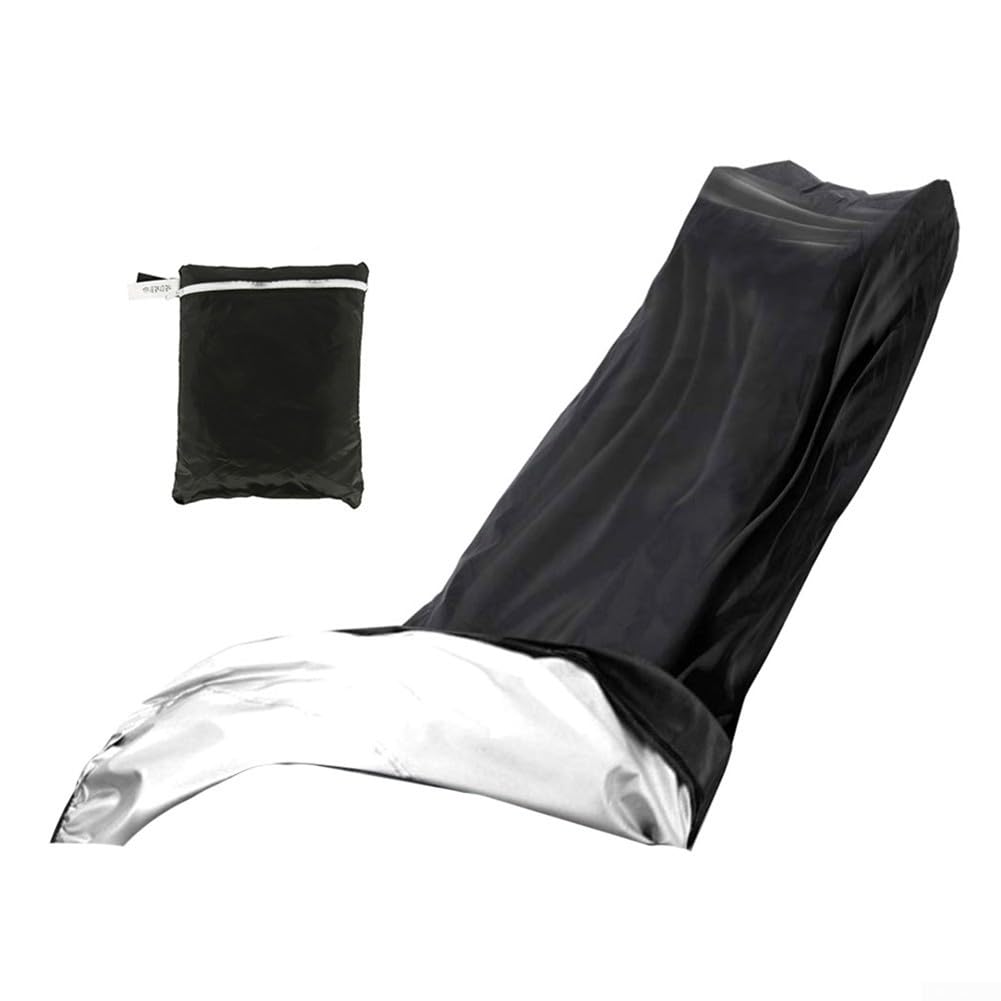 Funda resistente para cortacésped Oxford 210D, impermeable, resistente al viento, a prueba de polvo, protección para almacenamiento al aire libre con cordón y bolsa de almacenamiento, negro y verde